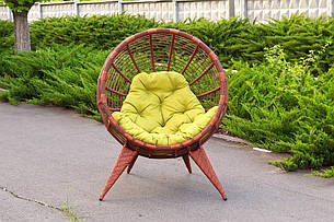 Кресло из искусственного ротанга Манго коньяк, фото 2