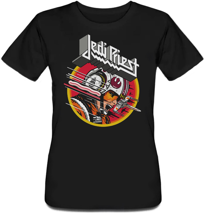 

Женская футболка Jedi Priest (чёрная) XXL