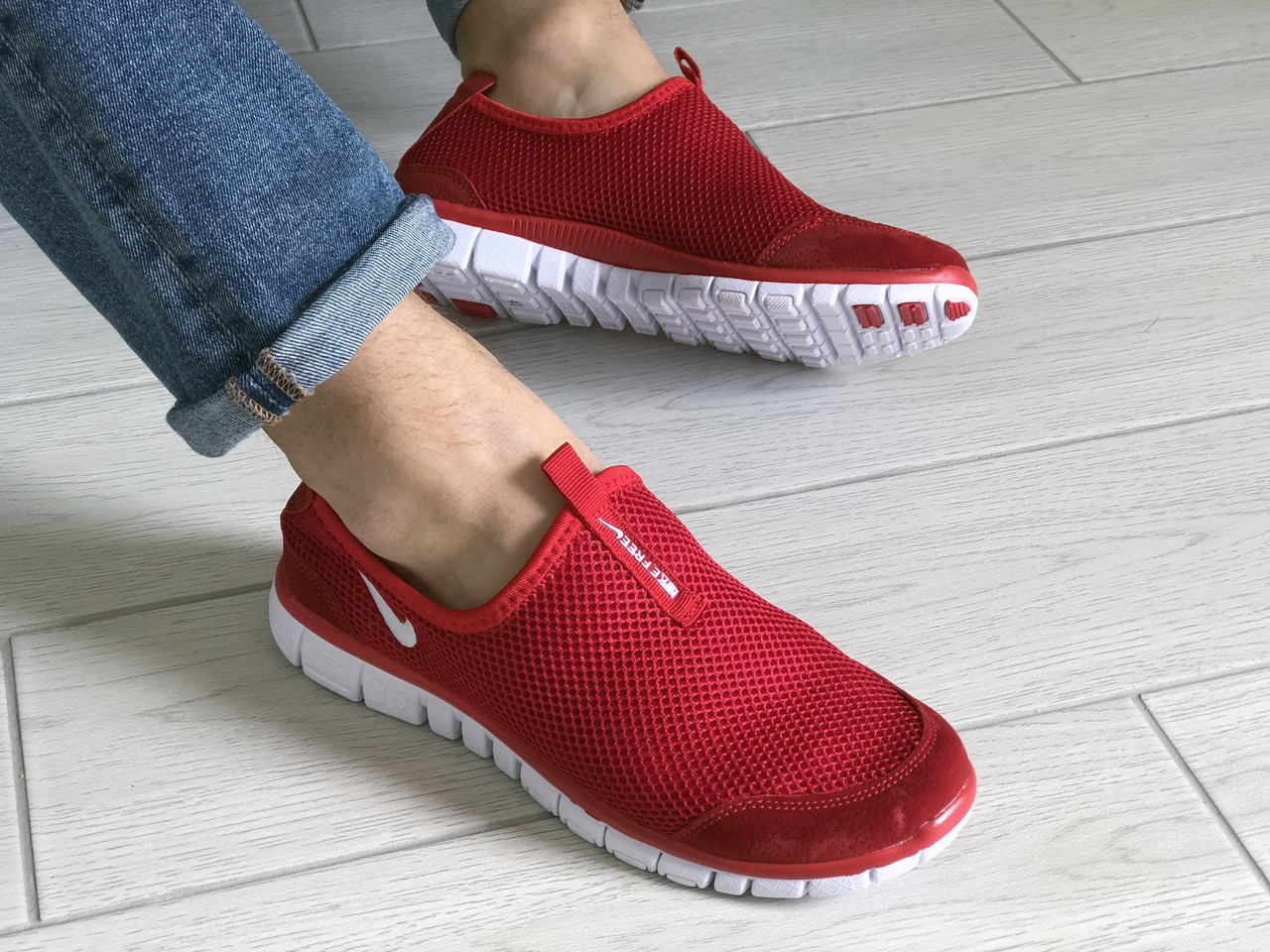 

Мужские кроссовки Nike Free Run 3.0 красные, Красный