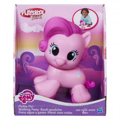 

Детская Игрушка для малышей Шагающая Пони Пинки Пай на колесиках - My Little Pony Pinkie Pie Walking Pony