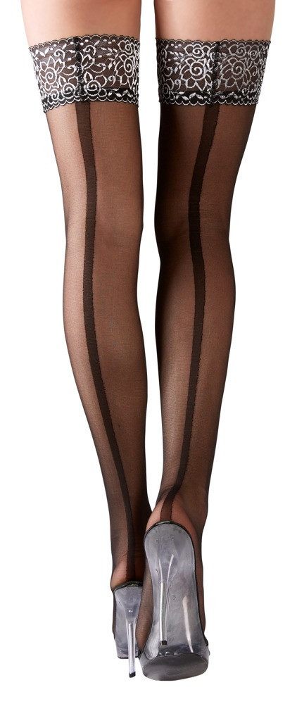 

Эротические чулки Cottelli Collection Hold-up Stockings от Orion, Черный