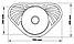 Гранитная полукруглая угловая мойка LUENTE SOLANO 30 с мойкой по центру и крыльями по бокам Пшеничный, фото 2