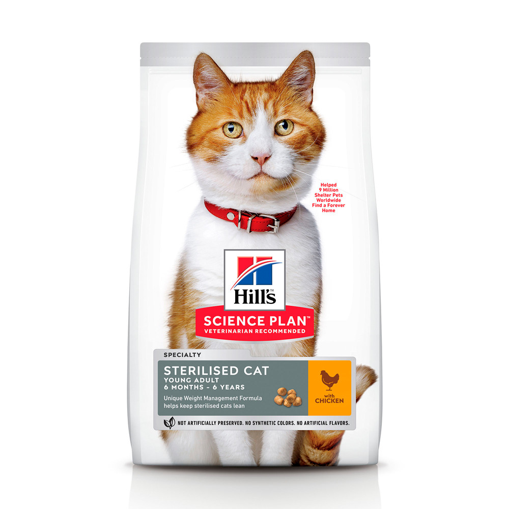 

Hill's SP Feline Young Adult Sterilised Cat Chiken, 1,5 кг 3