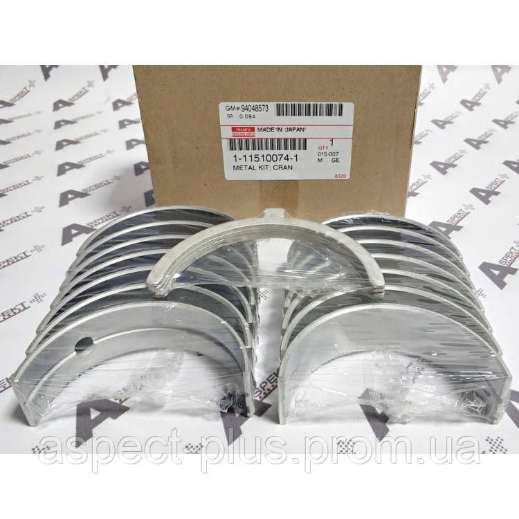 

Вкладыши коленвала STD (коренные) комплект + шайбы разбега вала Isuzu 6BG1 6BD1 1115100740 1115100743 1115100741 1115100742 1155100400 1155100400