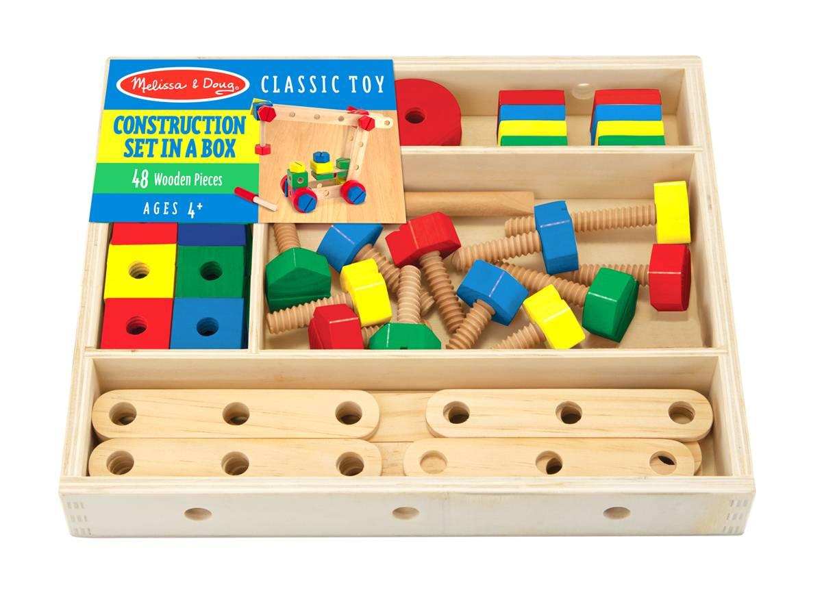 

Дерев'яний будівельний конструктор в коробці Melissa&Doug (MD5151