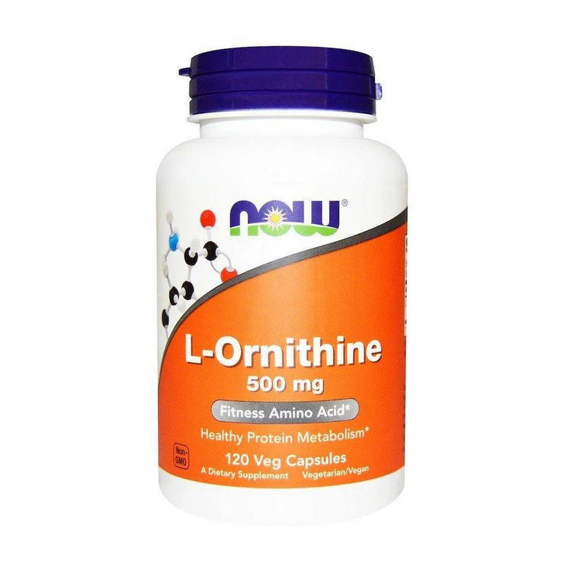 

Л-Орнитин NOW L-Ornithine 500 mg 120 veg caps