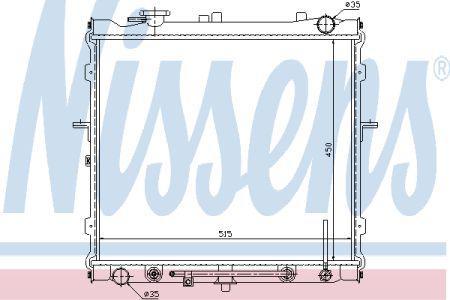 

Радиатор охлаждения KIA SPORTAGE I (JA) 1993- 2.0i AT Nissens