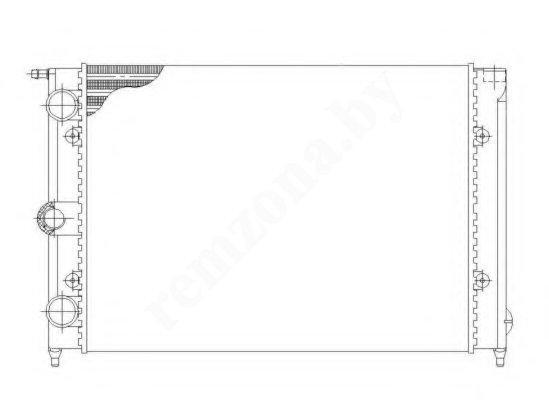 

Радиатор охлаждения VW GOLF 2 -1992 1.0\1.3 NRF