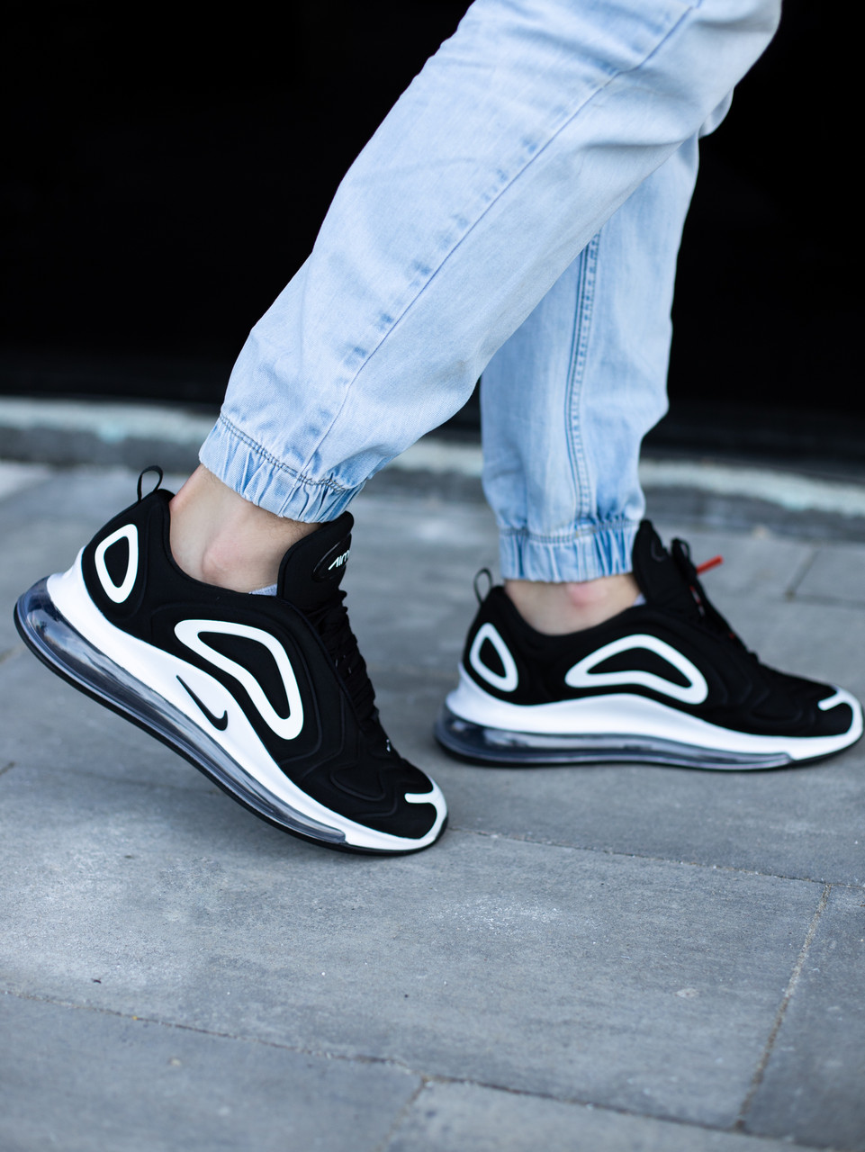 

Мужские кроссовки Nike Air Max 720 Black white, Betrue