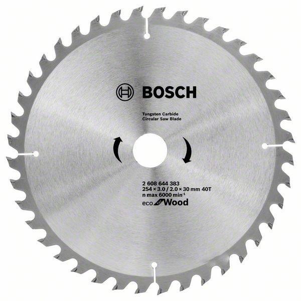 

Пильный диск Bosch Eco for Wood 254x3,0x30-40T (2608644383)