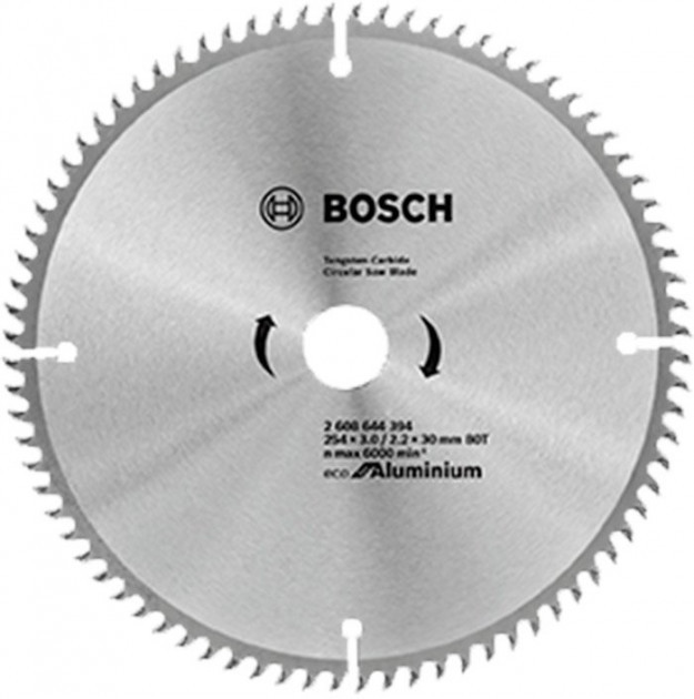 

Пильный диск Bosch Eco for Aluminium 254x3x30-80T (2608644394)