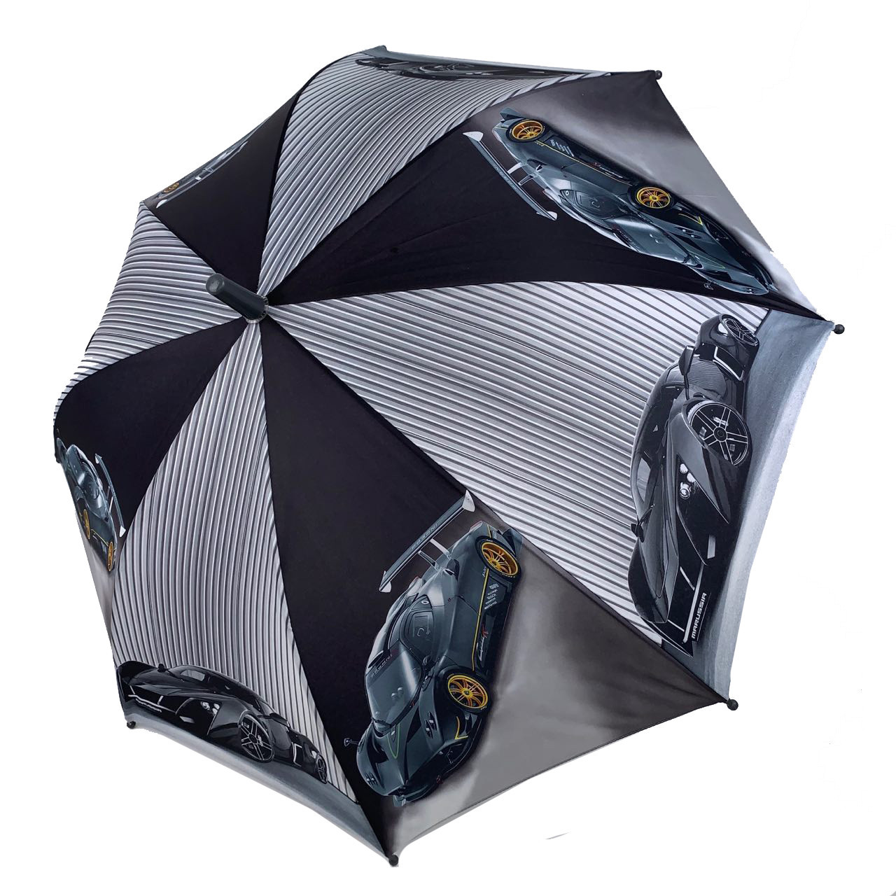 Детский зонтик для мальчиков SL Гонки Черно-серый (18104-3)