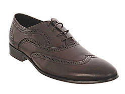 Классические мужские кожаные туфли Инспектор на шнурках ROZOLINI-3100-17A-2G   45  коричневый