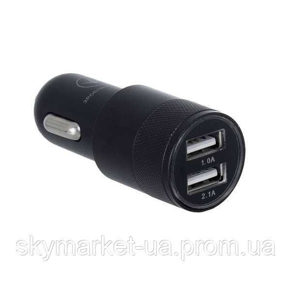 

АЗУ ERGO ECC-221 2.1A 2xUSB Car Charger (black)