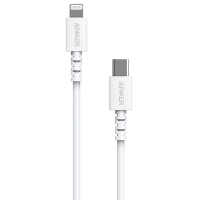 Дата кабель USB Type-C to Lightning 0.9m V3 Powerline Select White Ank