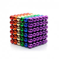 Дитячий конструктор магнітні кульки neocube неодимовий куб Неокуб 216 шт по 5 мм Кольоровий, фото 1