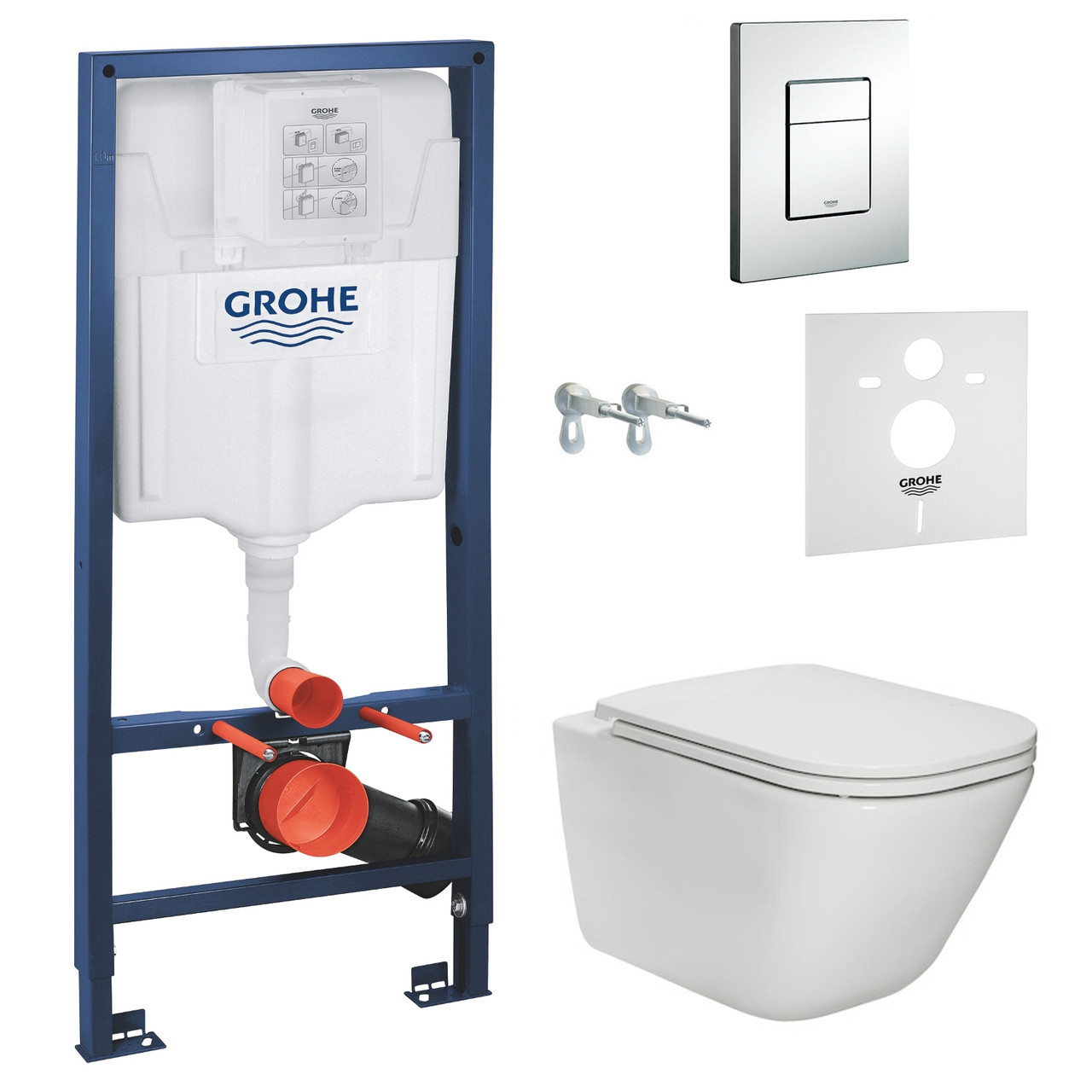 

Унитаз+Инсталляция Grohe Rapid SL 38772001 + Roca Gap Clean Rim A34H470000