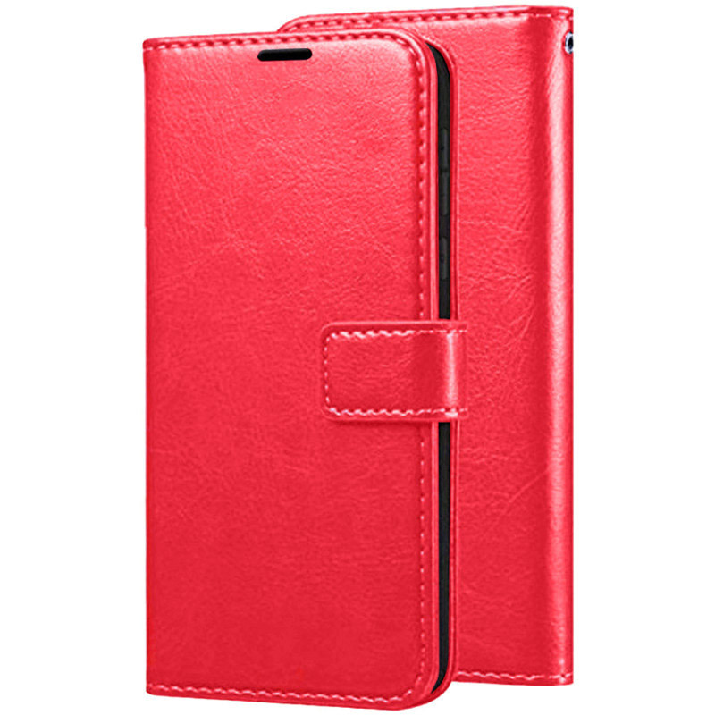 Чехол (книжка) Wallet Glossy с визитницей для Asus ZenFone Max （ZC550KL), Красный