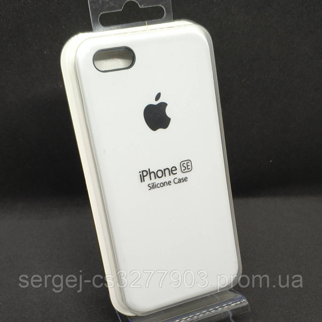 

Silicone Case iphone 5 5s SE white, Белый