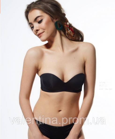 

Бюстгальтер "push-up" балконет Luna, черный, 80В