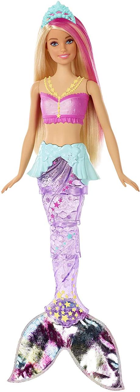 

Кукла Барби Мерцающая русалочка Дримтопия Barbie Dreamtopia Sparkle Lights Mermaid Doll, Blonde GFL82