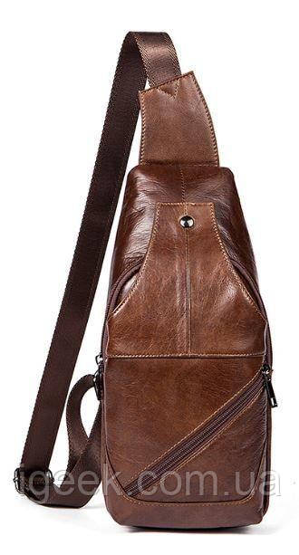 

Сумка на плечо мужская Vintage 14783 Коричневая, Коричневый