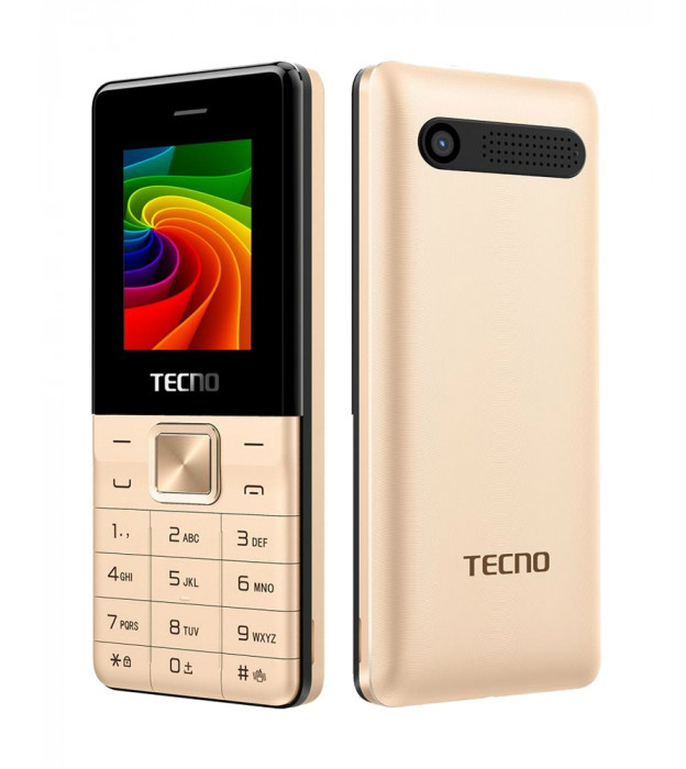 

Мобильный телефон Tecno T301 Dual Sim Gold (Золотистый)