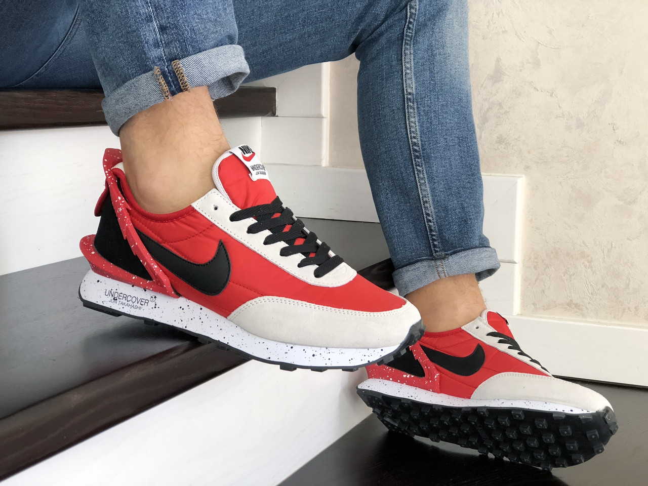 

Мужские кроссовки Nike 9223 Красные, Черный