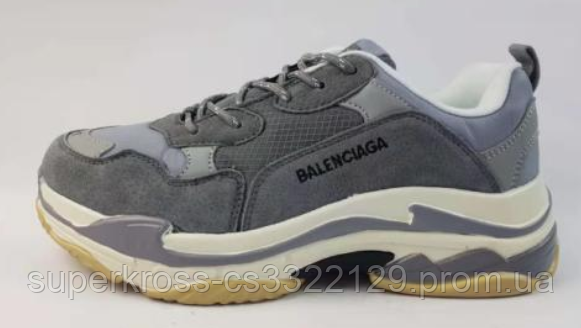 

Мужские кроссовки balenciaga, кросівки чоловічі кросівки 41, 42, 43, 44, 45, 46размер 44, Серый