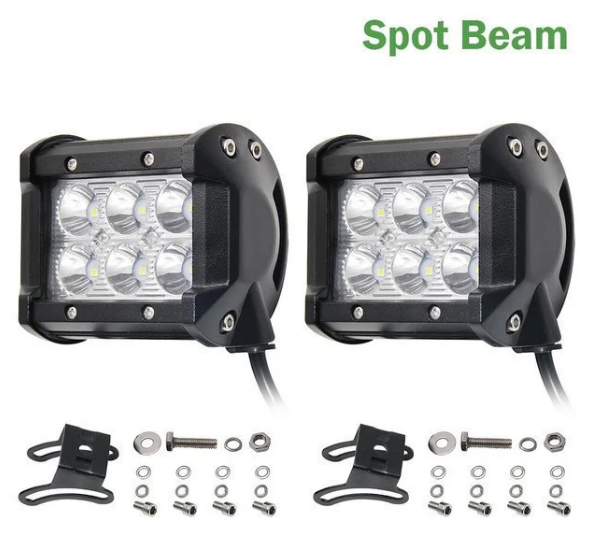 

Автофара LED на крышу 6 LED 5D-18W-SPOT 95х70х80 | Светодиодная фара на 6 лампочек ближнего света