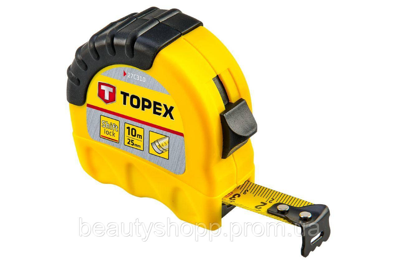

Рулетка Topex - 10 м х 25 мм, Shiftlock