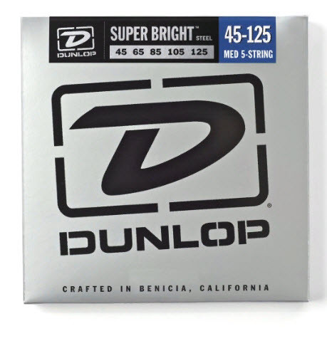 

Струны для бас-гитары 5-струнный набор DUNLOP DBSBS45125 SUPER BRIGHT STEEL 45-125