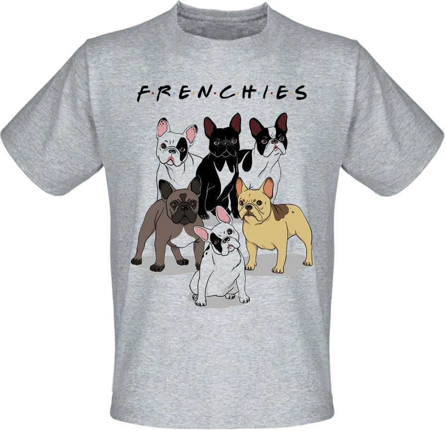 

Футболка Frenchies - Friends (меланж) XL