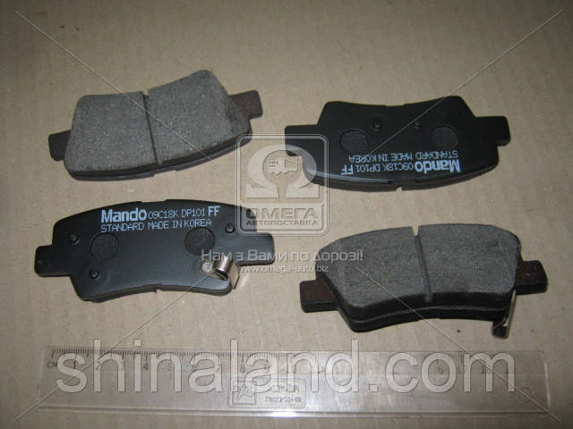 

Тормозные колодки дисковые задние HYUNDAI ACCENT, ELANTRA (Mando) OE 58101B9A30