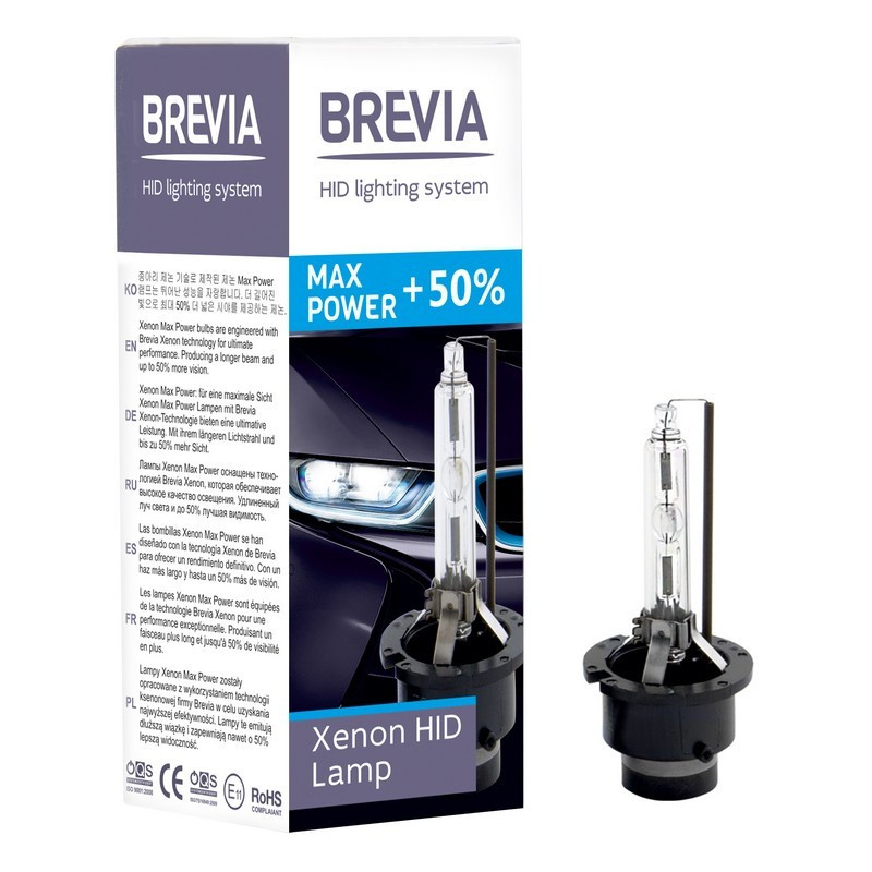 

Ксеноновая лампа BREVIA D2S+50% 5500K 85215MP