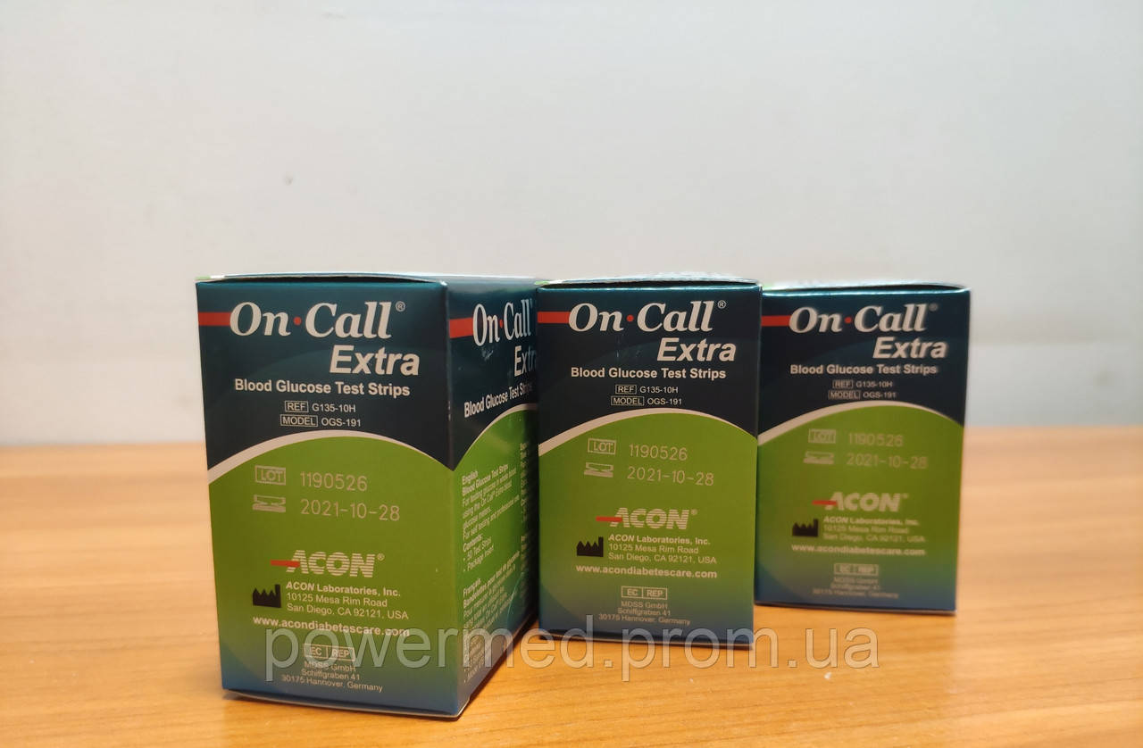

Тест полоски для глюкометра On Call Extra