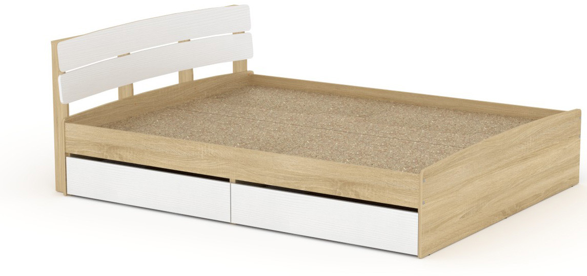 Ліжко з 4 ящиками Модерн-160 КОМПАНІТ німфея альба (білий) (213.2х165.2х80 см), фото 4