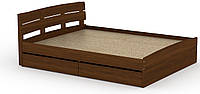 Ліжко з 4 ящиками Модерн-160 КОМПАНІТ Горіх екко (213.2х165.2х80 см), фото 1