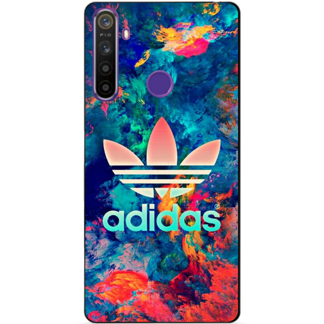 

Силиконовый чехол бампер для Realme 5 с рисунком Adidas, Разные цвета