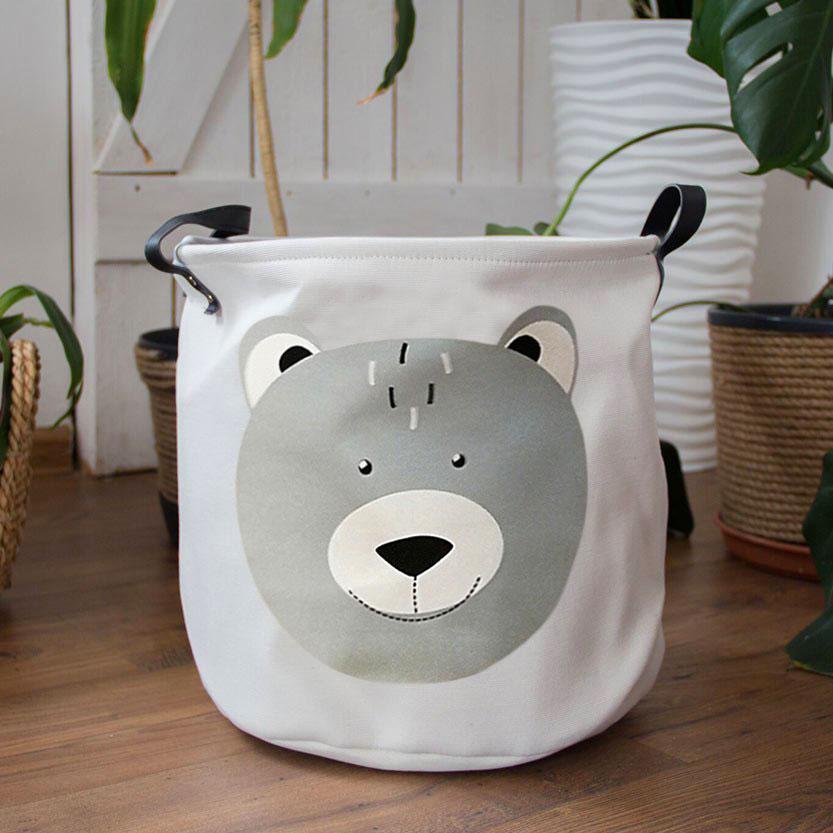 

Корзина для игрушек, белья, хранения Bear Berni Home, Белый