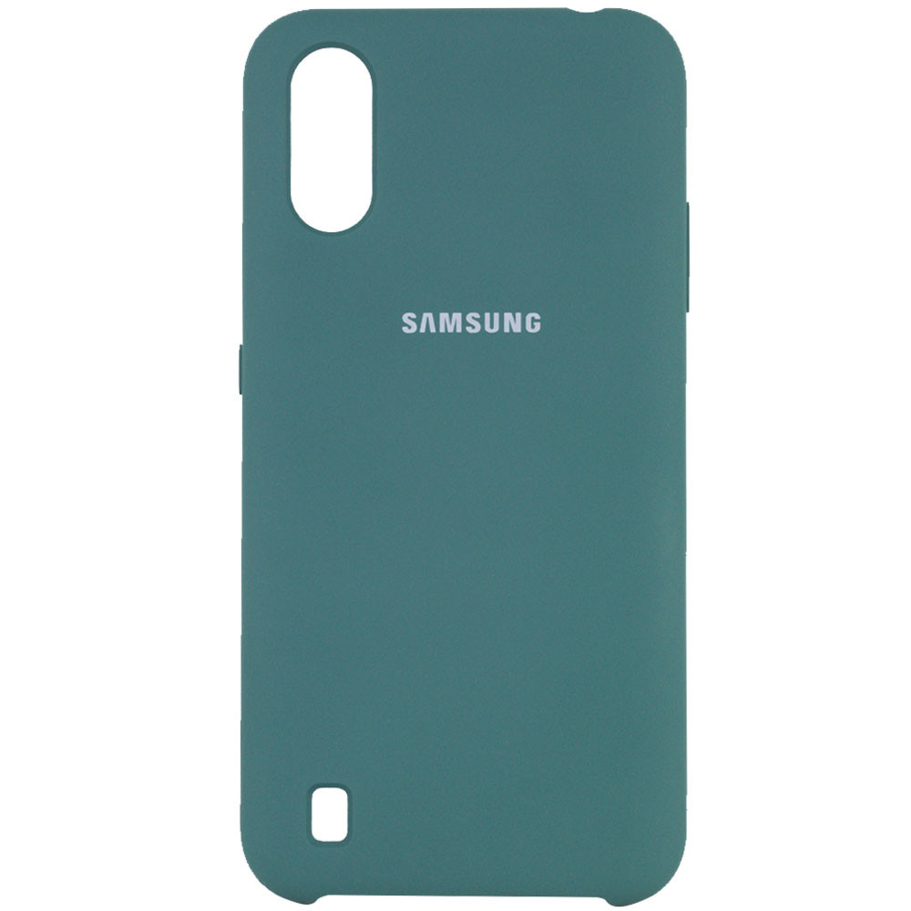 

Чехол Silicone Cover (AA) для Samsung Galaxy A01, Зеленый / pine green