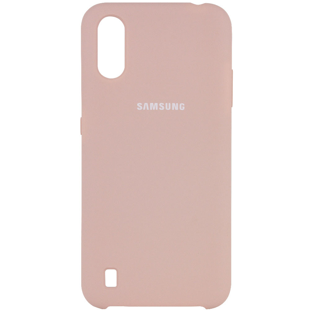 

Чехол Silicone Cover (AA) для Samsung Galaxy A01, Розовый / pink sand