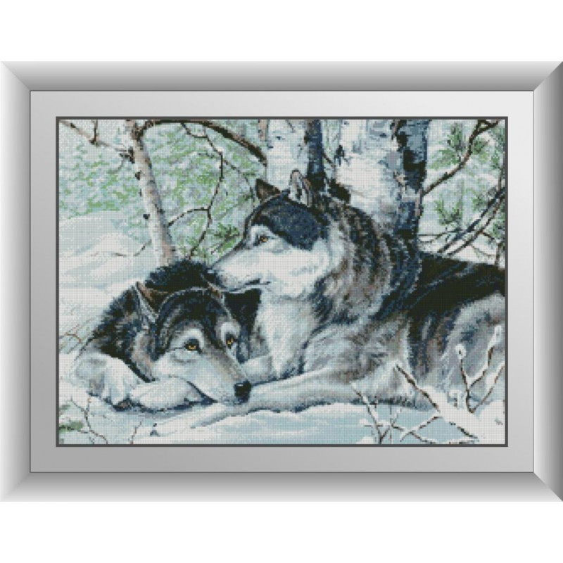 

Набор алмазной мозаики Пара волков Dream Art 30201 (48 x 66 см)