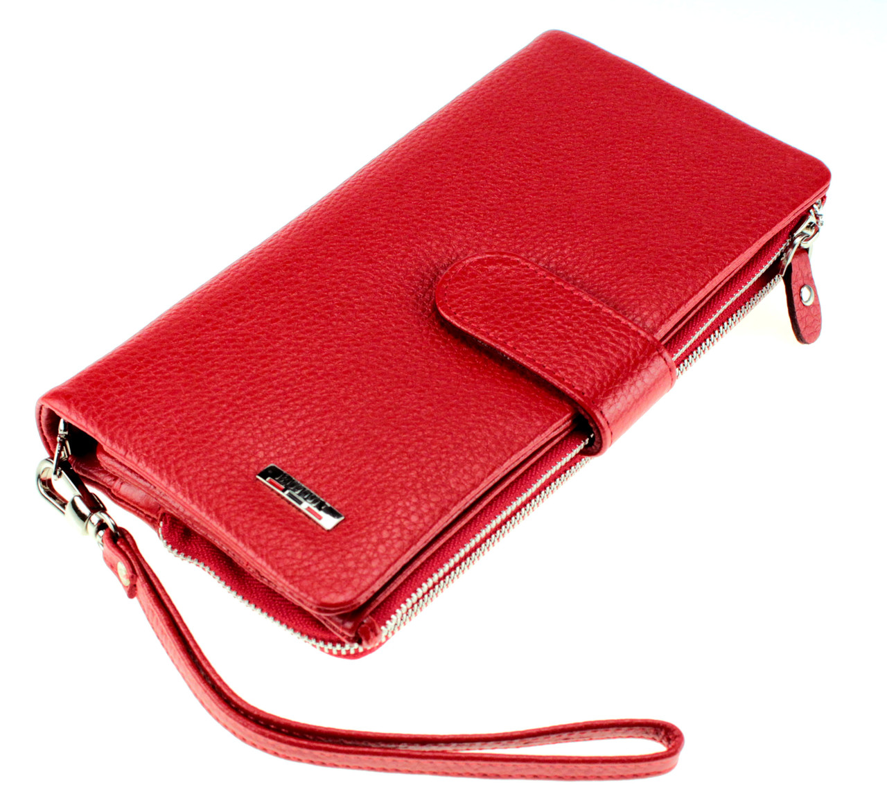 Клатч жіночий гаманець шкіряний червоний BUTUN 022-004-006