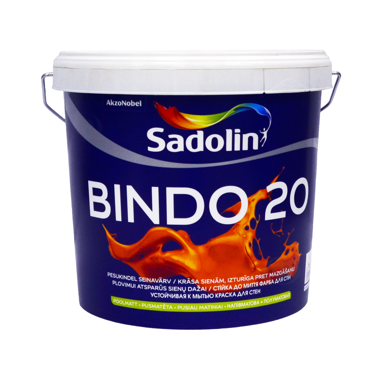 

Краска для стен и потолков Sadolin Bindo 20 5л (Садолин Биндо 20), Белый