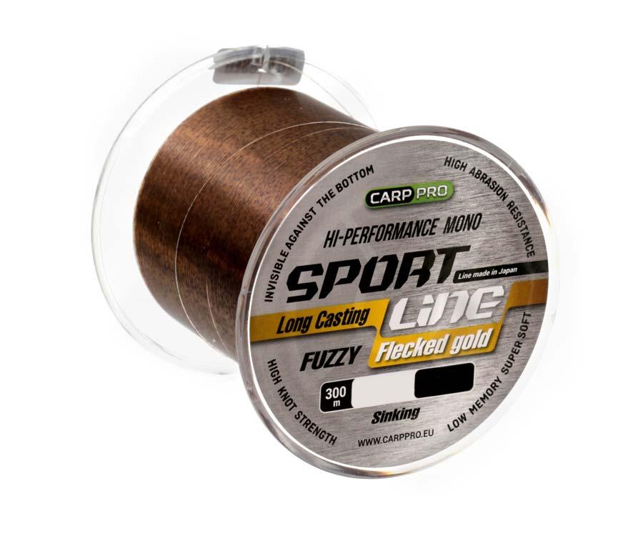 Леска Carp Pro Sport Line Flecked Gold 300м 0.351мм