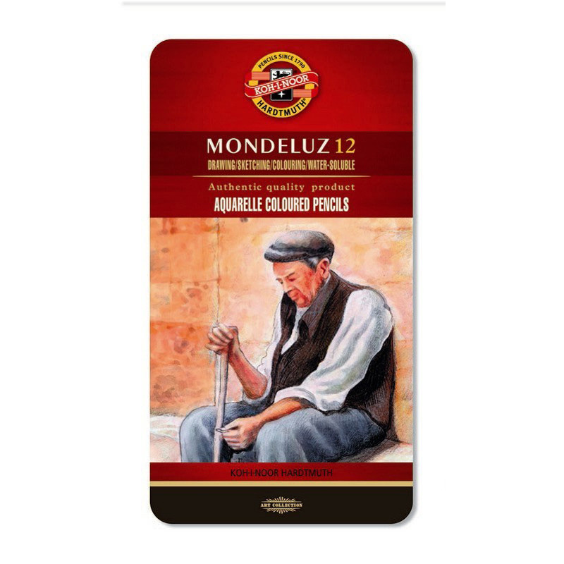 

Koh-I-Noor Карандаши цветные акварельные Mondeluz, 12 цветов, 3722