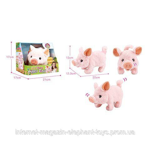 

Мягкая игрушка интерактивная Свинка Пигги (арт. L0615), 21х17х17см