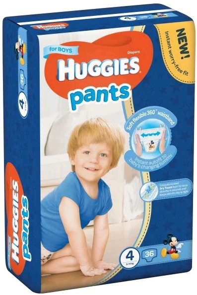 

Huggies Pants подгузники-трусики Boy 4 (9-15кг) 36шт