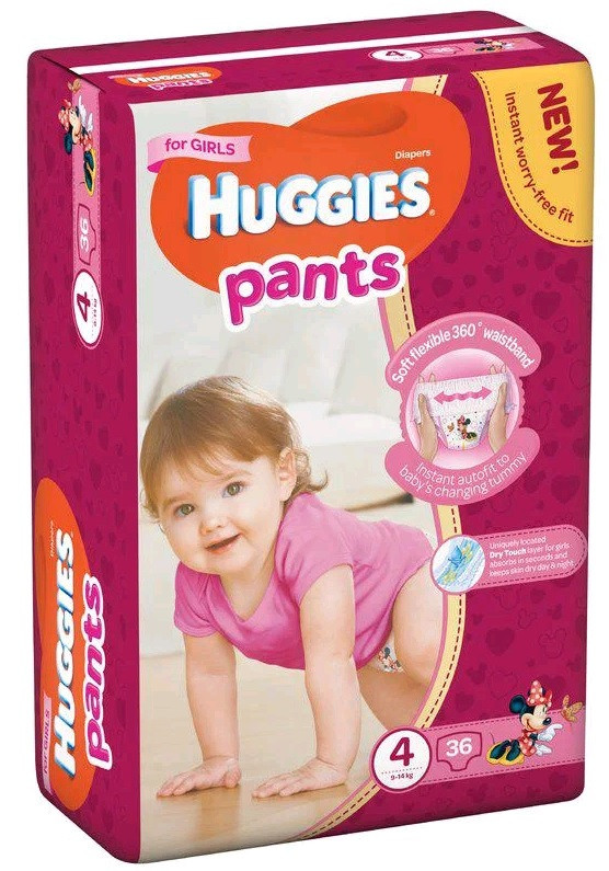 

Huggies Pants подгузники-трусики Girl 4 (9-15кг) 36шт